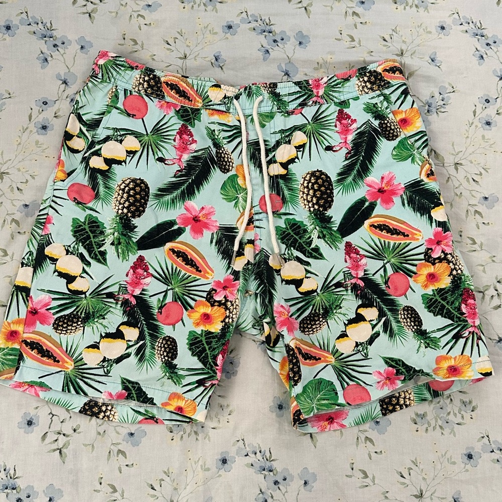 Tropical fruit shorts